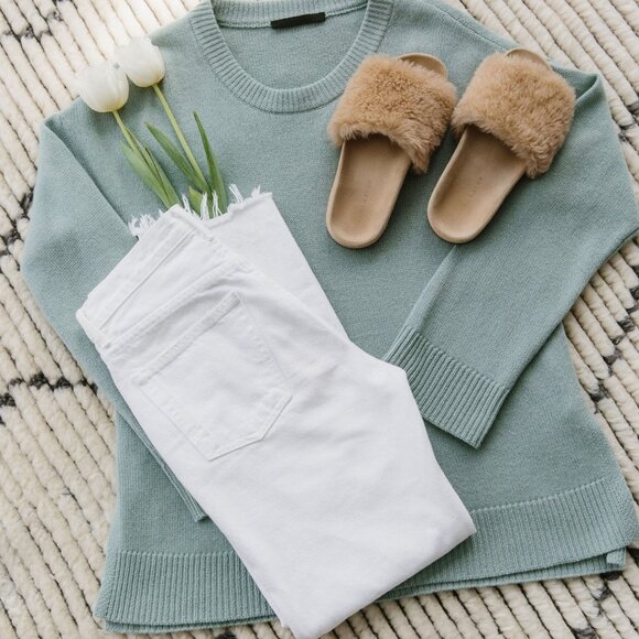 NWOT Jenni Kayne Shearling Slide Sandals Size 39 - Picture 1 of 11